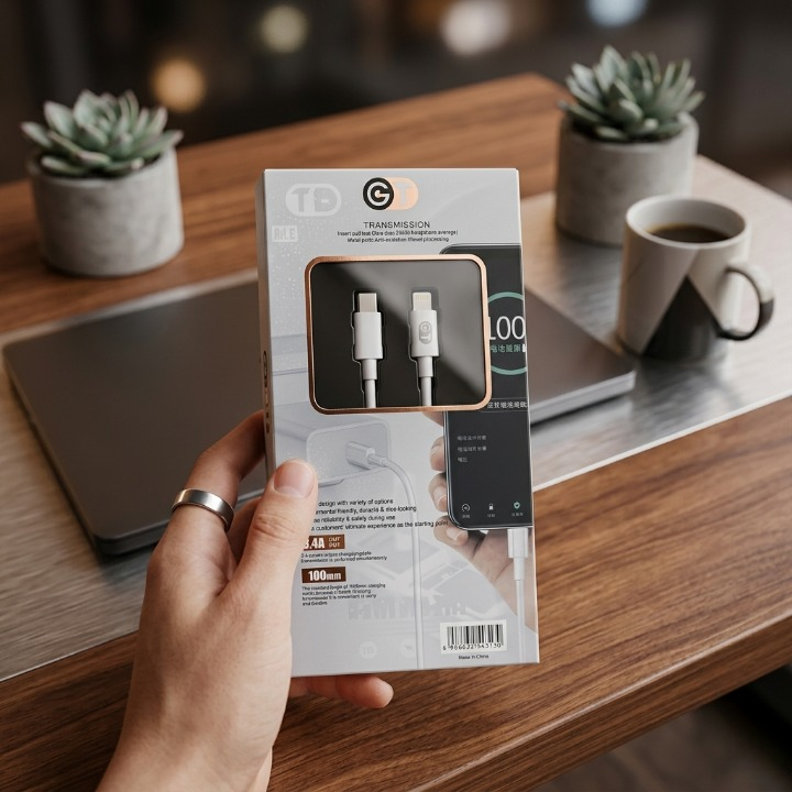 GT Type C to IPhone Fast Charging Cable Lightning USB-C Charger Cable
