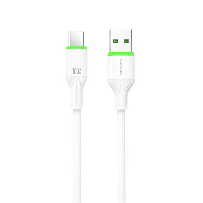 SOVO Type-C Fast Charging Data Cable – Quick Charge USB Cable for Android Devices – High-Speed Charging and Data Transfer – Durable Build – 1 Meter Length – Universal Compatibility with Smartphones