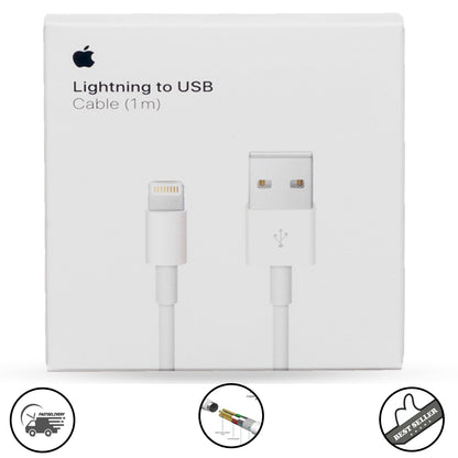 Apple Lightning to USB Cable for iPhone, iPad & iPod – Fast Charging & Data Sync Cable