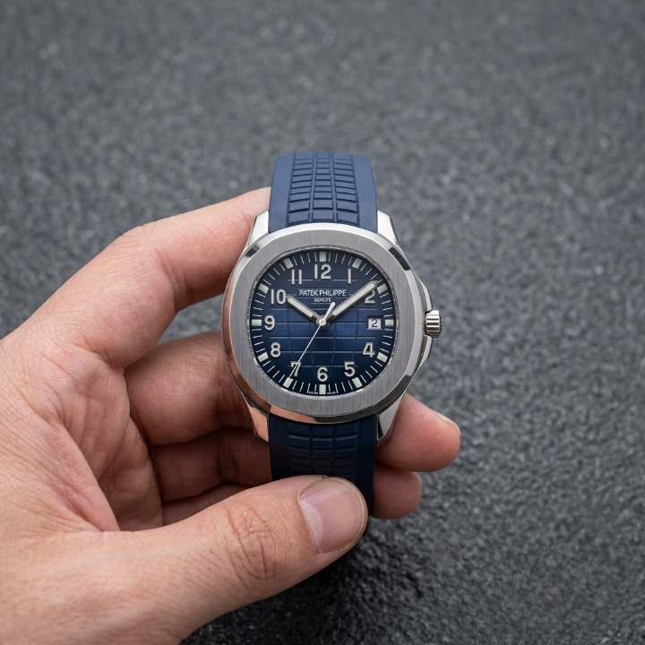 Patek Philippe Mens Watch Luxury With Comfortable Silicone Strap