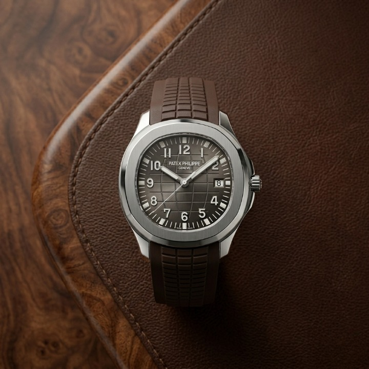 Patek Philippe Mens Watch Luxury With Comfortable Silicone Strap