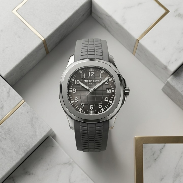 Patek Philippe Mens Watch Luxury With Comfortable Silicone Strap